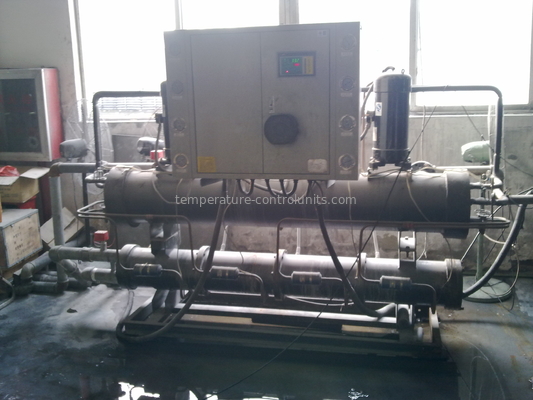 Rubber Presses Air-cooled Screw Chiller , Industrial Water Cooling Machine